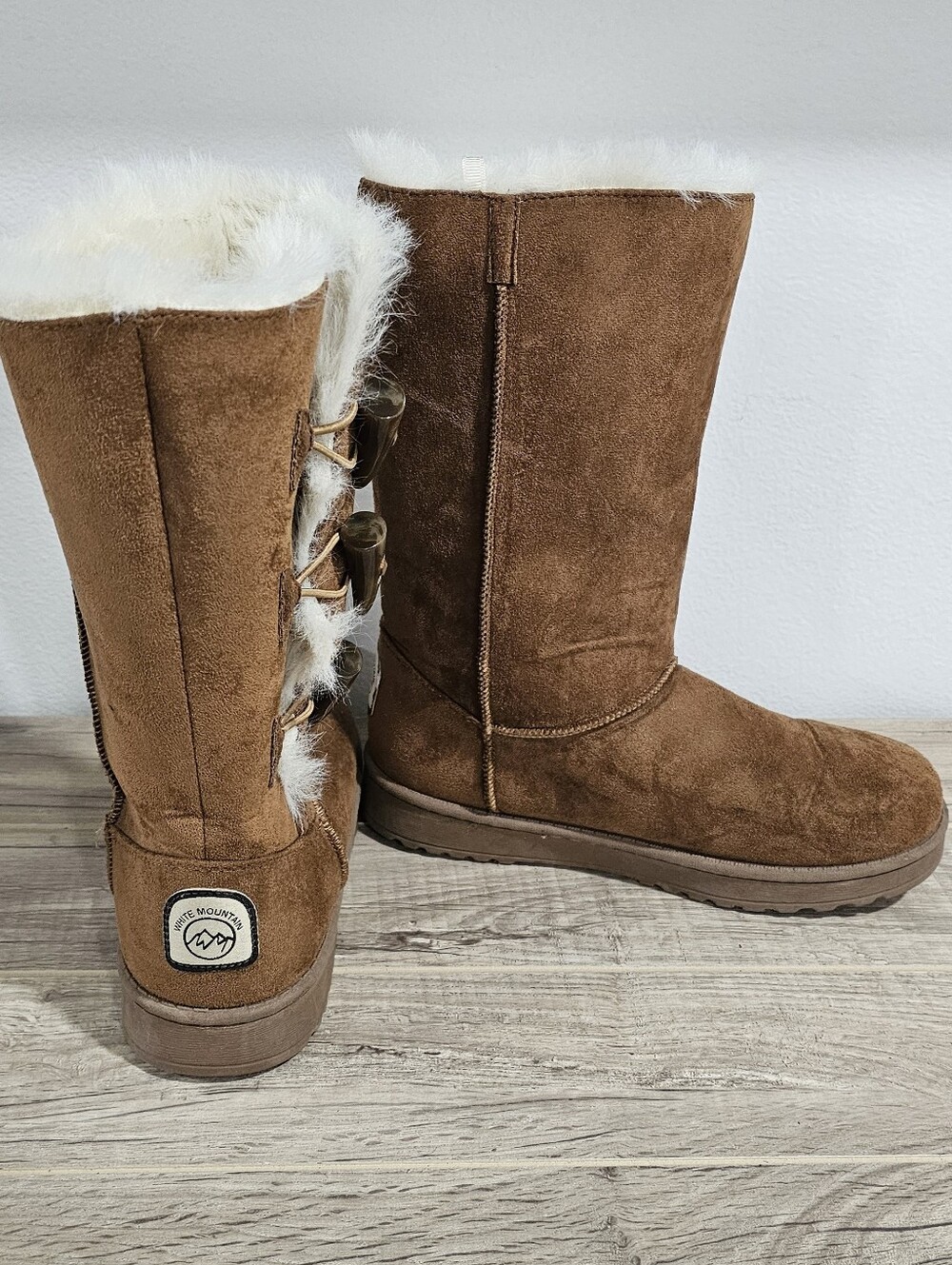White Mountain Womens Brown Boots Size 8